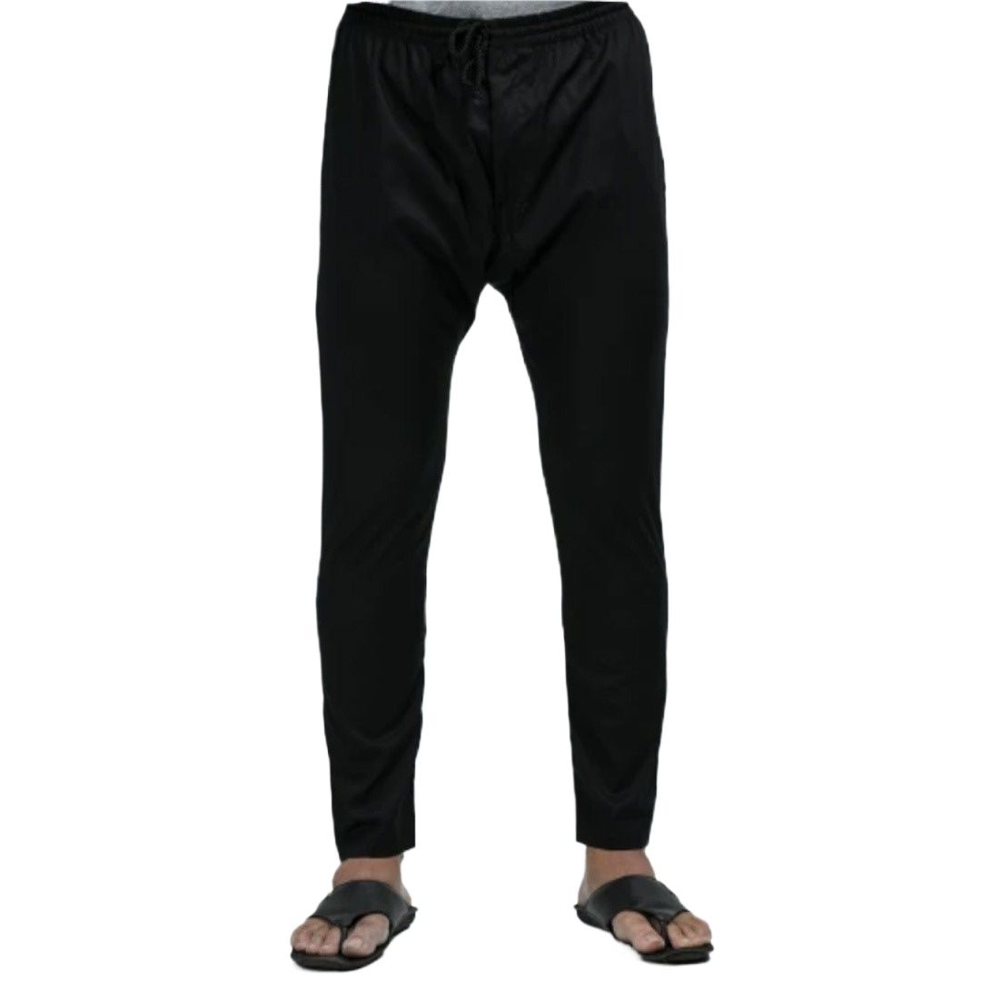 Picture of Cotton black payjama for men new collection 2024 | Black Pajama pant for men
