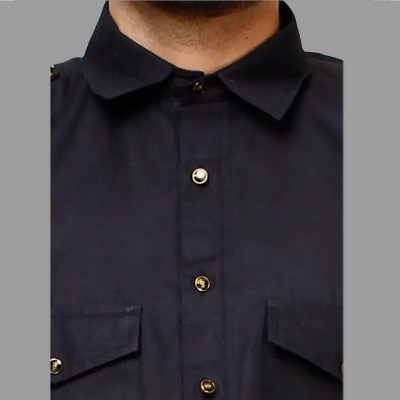 Picture of Premium black kabli panjabi men | Kabli Panjabi for men white | High quality panjabi for men new collection 2024 stylist | kabli panjabi white - Pakistani pathan panjabi