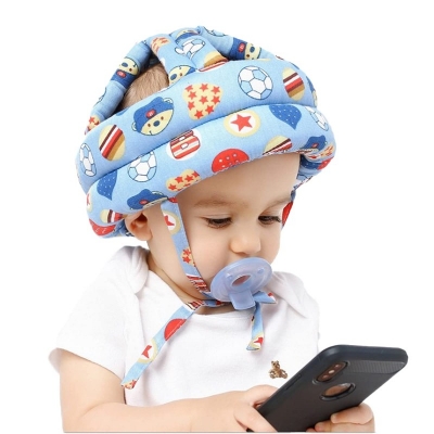 Picture of Cap helmet to protect the baby's head,baby helmet | Toddler head protector baby toddler anti-collision cap | Adjustable child safety soft helmet toddler anti-fall pad | Baby bike helmet