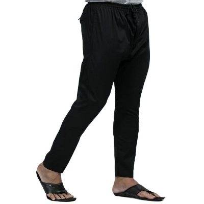 Picture of Cotton black payjama for men new collection 2024 | Black Pajama pant for men
