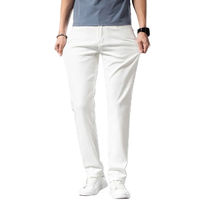 Picture of Export quality white jenas pant for men stylish brand high quality | Big size denim pant for men stylish 2024 new | White jeans for men low price - Denim pant for men