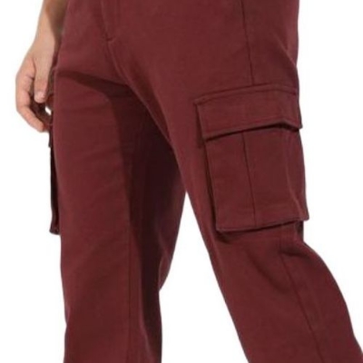 Picture of Export quality cargo pant for men stylish maroon 2024 | High quality mobile pant for men stylish 2024 new | Six pocket cargo pant for men - Mens cargo pants