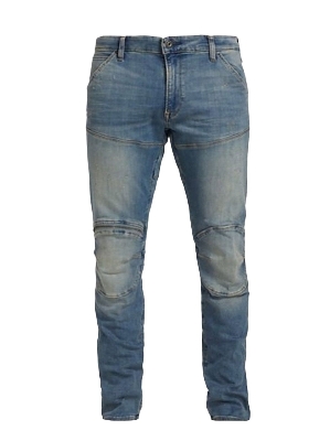 Picture of Blue cargo pant for men jeans styles | Cargo pant for men sky blue colour jence | High quality cargo denim pant for men blue - Blue Stretch cargo pant with wash