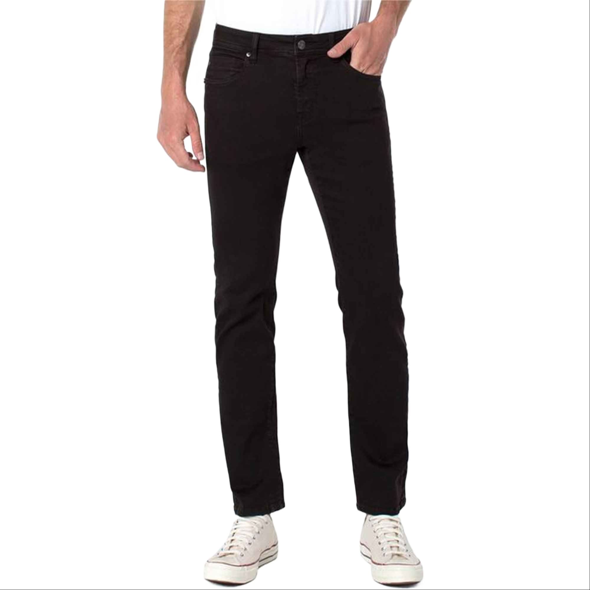 Picture of Black pant for men stylish 2024 | High quality black pant for men jeans styles | Semi narrow black pant for men- Inventive Choice