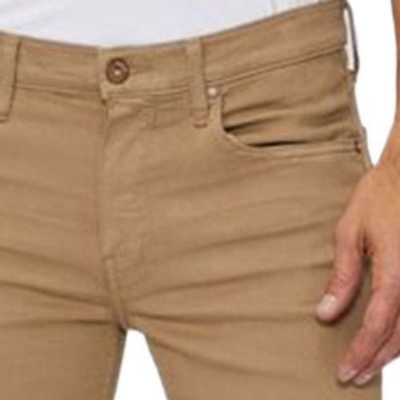 Picture of Khaki color pant for men stylish | Stretch denim pant for men stylish brand | High quality Jeans pant collection for men 2024