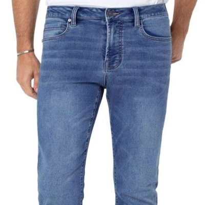 Picture of Blue denim jeans pant for men new collection 2024 | Smart stylish denim jeans pant for men | Pant for men stylish tik tok | Jeans for men blue
