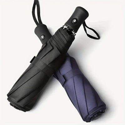 Picture of High quality umbrella for girls low price | premium quality foldable umbrella for men big size | Best quality umbrella for rainy season | 12 sick auto open and close blue and black umbrella with 3 months warranty
