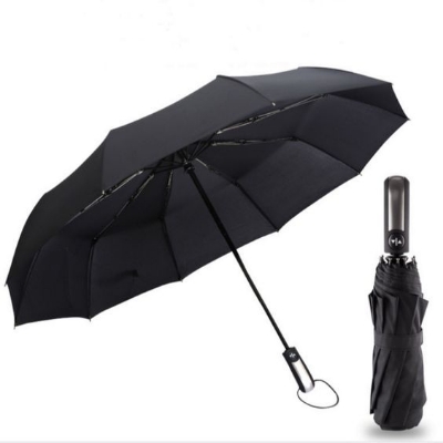 Picture of High quality umbrella for girls low price | premium quality foldable umbrella for men big size | Best quality umbrella for rainy season | 12 sick auto open and close blue and black umbrella with 3 months warranty