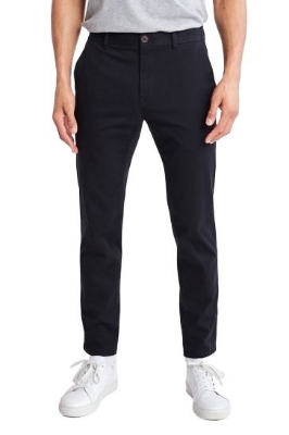 Picture of Black twill pant for men new collection 2024 | Stretch pants for men at low price | High quality formal pant for men | Chinos pant for men black