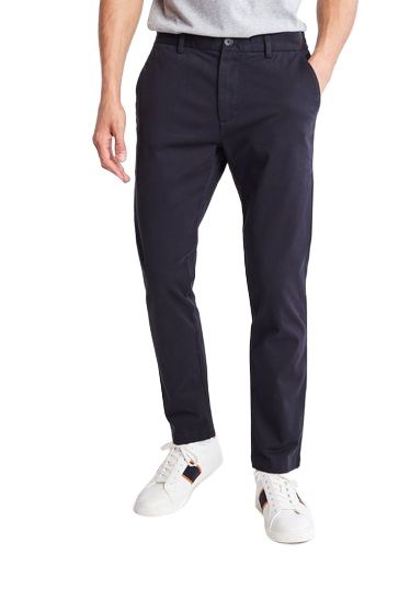 Picture of Black twill pant for men new collection 2024 | Stretch pants for men at low price | High quality formal pant for men | Chinos pant for men black