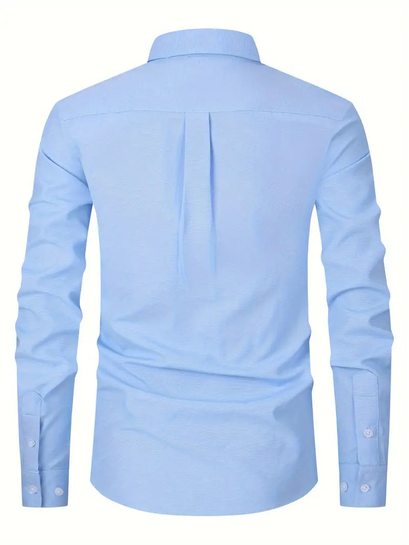 Picture of Low price sky blue shirt for men high quality cotton fabrics | Export quality solid colour shirt for men formal and stylish | Premium quality shirt for men new 2024 brand stylish sky blue colour