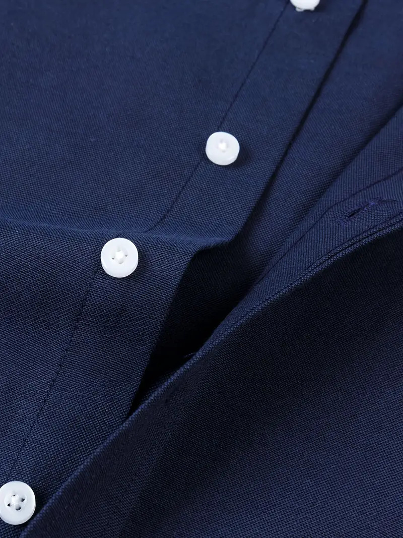 Picture of Low price blue shirt for men high quality cotton fabrics | Export quality solid colour shirt for men formal and stylish | Premium quality shirt for men new 2024 brand stylish backish blue colour