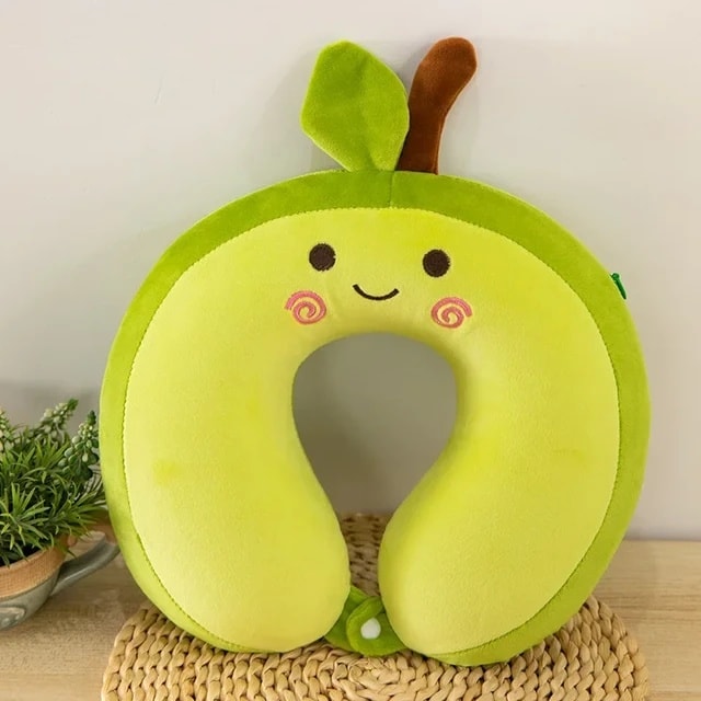 Picture of sky blue or light blue neck pillow for travel women cute | Doraemon neck pillow for men | Trendy neck pillow for car - Original Thailand Neck Pillow  For Travelling - Baby pillow as gift