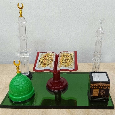 Picture of Showpiece Kaba Ghor For Home Decoration | Muslim Showpiece design new collection 2025 - Muslim Kaba ghor , mosjid and minar | low price gift home decor items