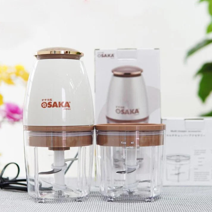 Picture of OSAKA Multi-Purpose Blender Japan Meat Grinder - Bottom Grinder - Super Fast Fruit, Blender 750ml Grinder | Super Fast Fruit Blender - Plastic jar with 2 stainless steel blades | Osaka Capsule Cutter Quatre – Multipurpose Blender Juicer Mixer (Original)