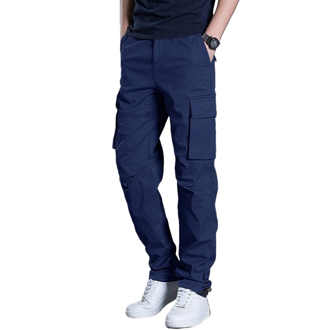 Picture of Export quality cargo pant for men stylish blue 2024 | High quality mobile pant for men stylish 2024 new | Six pocket cargo pant for men - Mens cargo pants