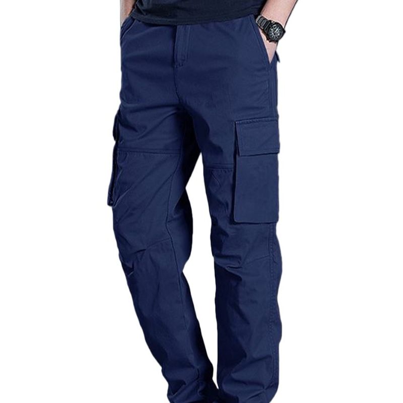 Picture of Export quality cargo pant for men stylish blue 2024 | High quality mobile pant for men stylish 2024 new | Six pocket cargo pant for men - Mens cargo pants