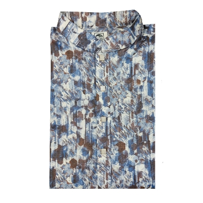 Picture of Printed cotton panjabi for men white | High quality party panjabi for men | Mens panjabi for wedding dress | Light weight soft cotton panjabi for men new collection 2024 stylish