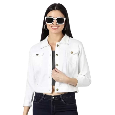 Picture of High quality denim jacket for women in low price | Premium denim jacket for women stylish 2024 | Jeans jacket for women - Winter collection for women