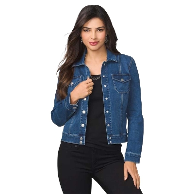 Picture of High quality denim jacket for women in low price | Premium denim jacket for women stylish 2024 | Jeans jacket for women - Winter collection for women