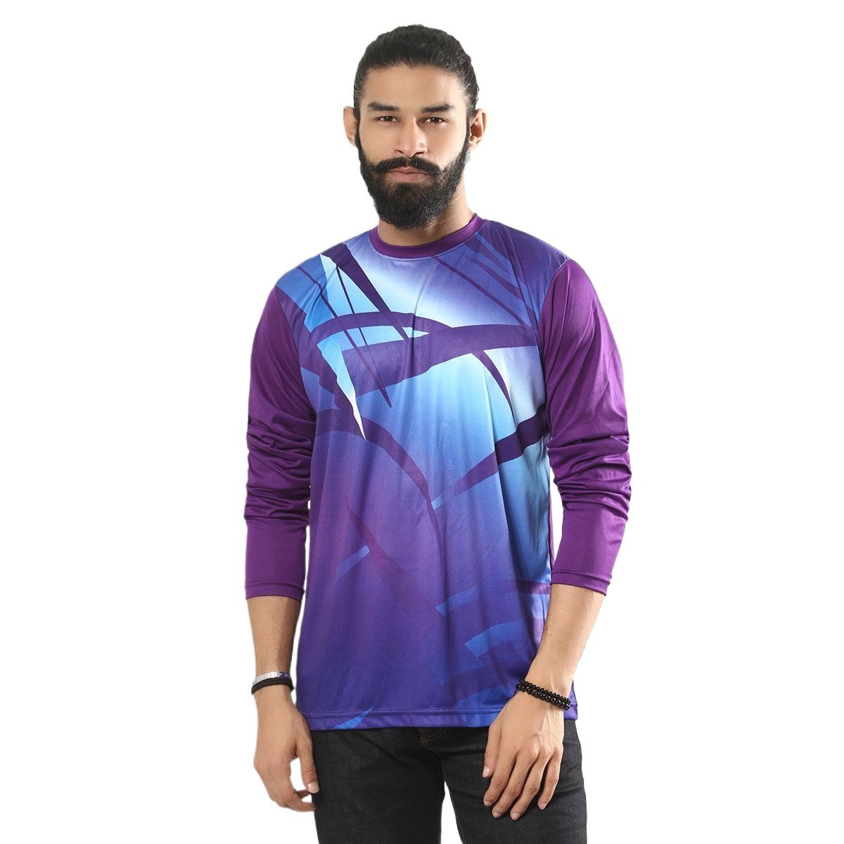 Picture of Low price full sleeve t shirt for men combo pack | Full hatar genji for women | Multi color full hand jersey for men football - Stock clearance sale 2024