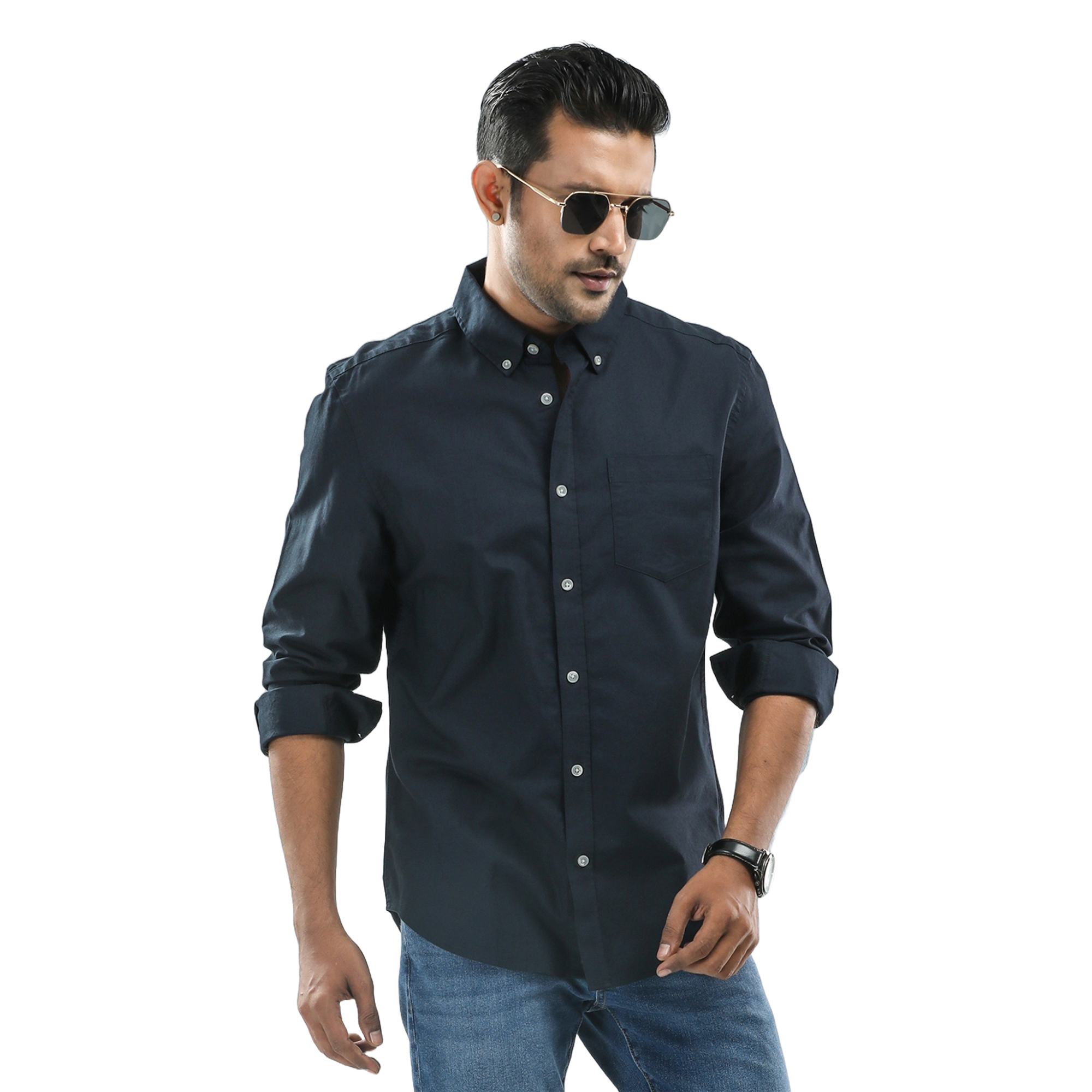 Picture of high quality shirt for men new 2024 brand stylish | Premium white, black, maroon, olive stylish solid color official shirt | Formal and casual shirt for men