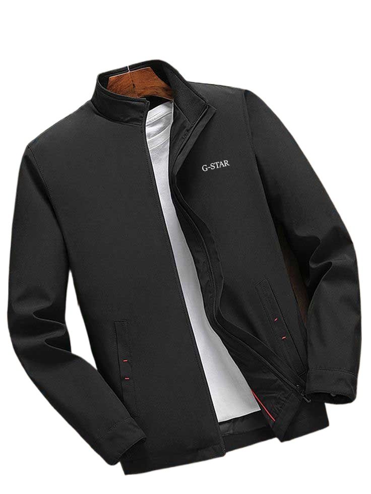 Picture of High quality black jacket for men stylish | Winter collection for men jacket | Biker jacket for men winter at low price | Premium double part jacket at cheap price