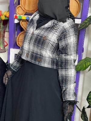 Picture of Shirt blazer for women black | Jacket winter collection for women koti jinse | High quality shirt jacket at low price | Korean dress for women |  Shirt collar blazer for girls, ladies and women