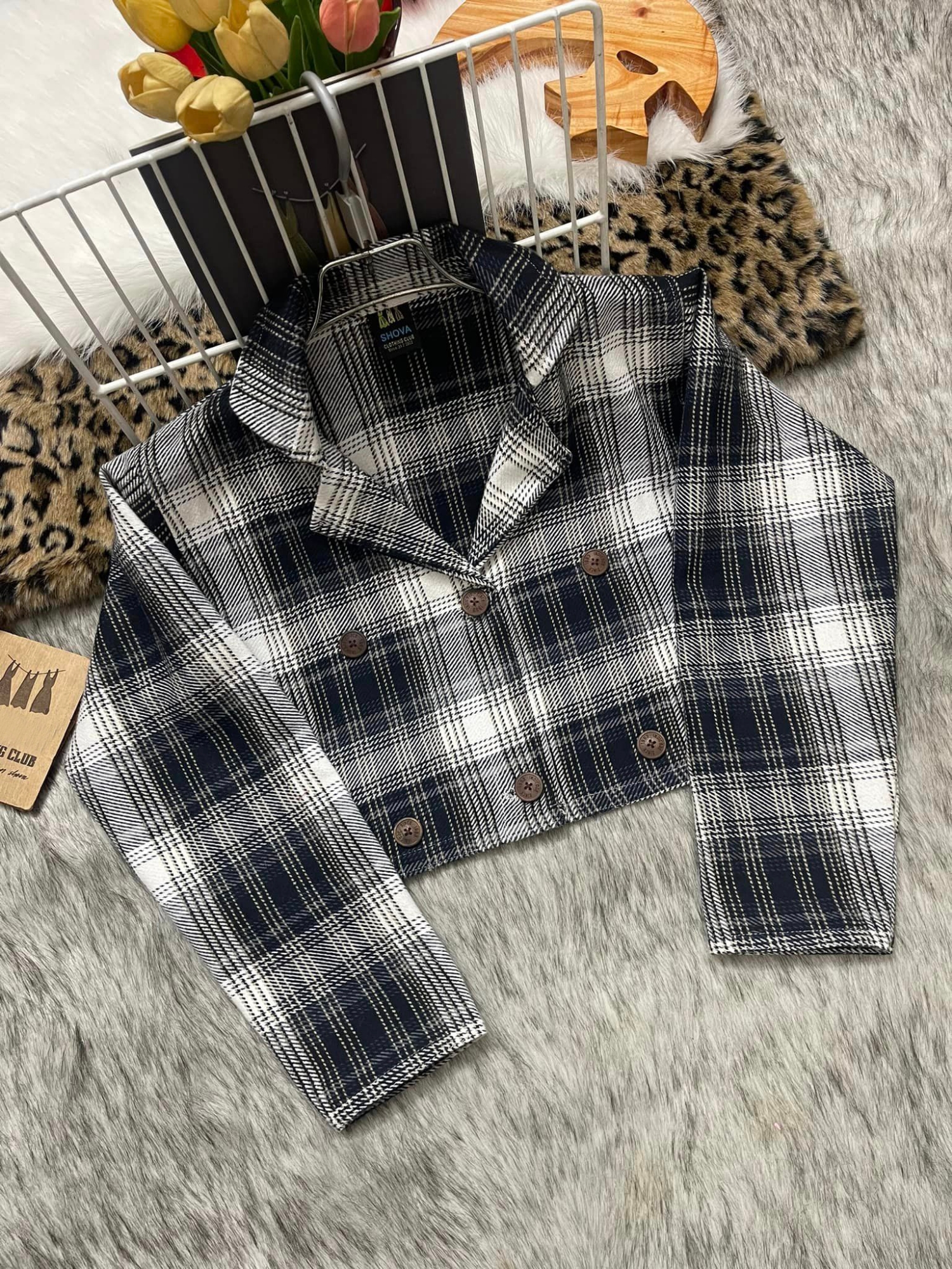 Picture of Shirt blazer for women black | Jacket winter collection for women koti jinse | High quality shirt jacket at low price | Korean dress for women |  Shirt collar blazer for girls, ladies and women