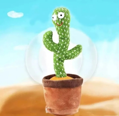 Picture of Funny Cactus dancing doll, Speak Talk, Sound Record Repeat, lightning, room decoration, Portable Twisting Music Song | Vocoal Dancing Talking Cactus Plush Funny Electronic Shaking Cactus Singing Dancing Cactus Twisting Cactus Cute Plush Toy Education Toy