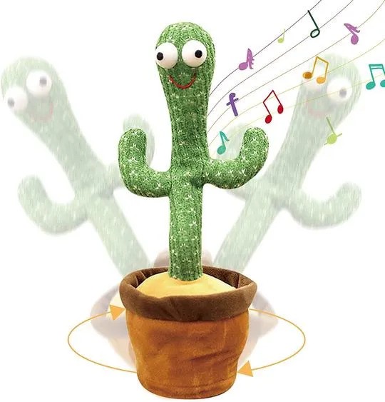 Picture of Funny Cactus dancing doll, Speak Talk, Sound Record Repeat, lightning, room decoration, Portable Twisting Music Song | Vocoal Dancing Talking Cactus Plush Funny Electronic Shaking Cactus Singing Dancing Cactus Twisting Cactus Cute Plush Toy Education Toy