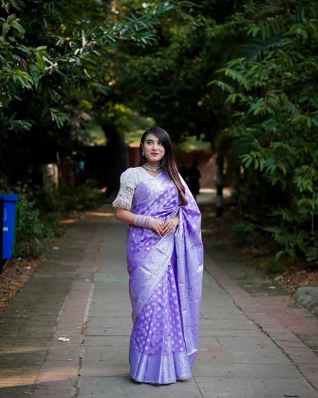 Picture of Soft katan silk party saree for women | Low price half silk saree for gift girl friend