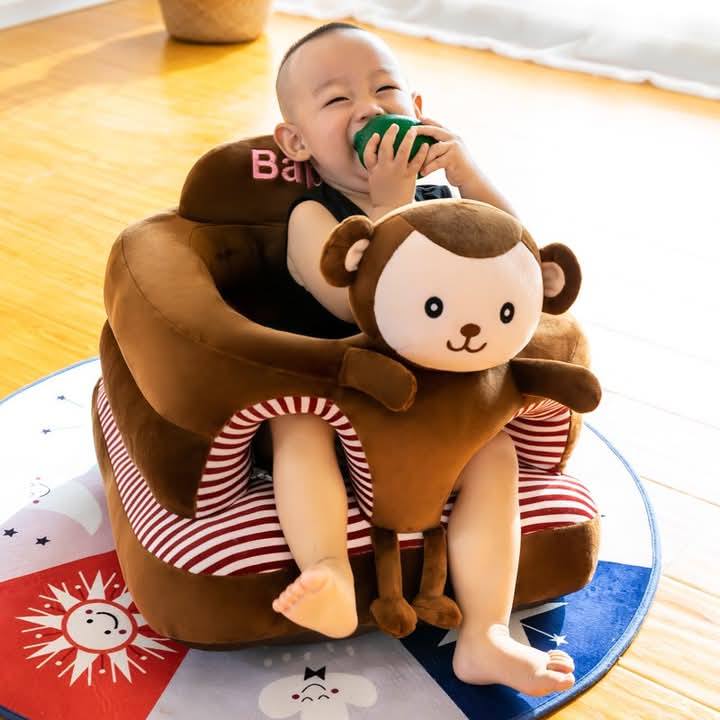Picture of Baby Sitting Chair with Cartoon Design – Fun & Functional Sofa Seat |Soft & Supportive Baby Sitting Sofa – Plush & Safe Learning Seat | Adorable Cartoon Baby Sofa – Helps Babies Sit Up Comfortably | Plush Baby Seat Cushion – Perfect for Learning to Sit |