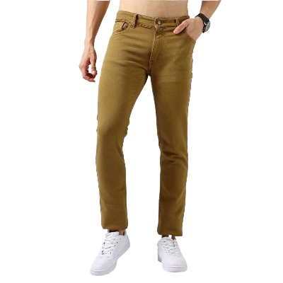 Picture of Men’s Khaki Denim Long Pants – Stylish, Durable, and Comfortable Jeans for Everyday Wear, Work, Travel, or Weekend Casual Outfits | Trendy Men’s Long Khaki Denim Pants – Perfect Blend of Fashion, Function, and Fit for Office, Casual Events, or Daily Use