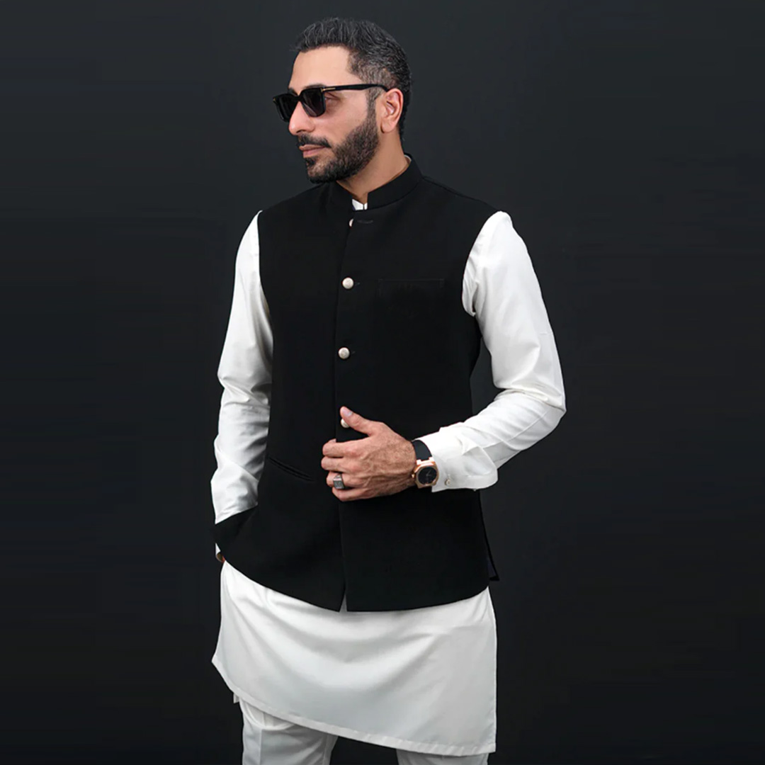 Picture of Buy Premium Designer Wedding Koti for Panjabi Outfits – Ideal for Groom, Groomsmen, and Ethnic Events with Stunning Embroidered Detailing | Explore Trendy Wedding Koti for Panjabi Style – Perfect Match for Kurta Pajama, Adds Royal Look to Wedding