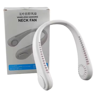 Picture of Original China neck Fan - 1200 Mah USB rechargeable neck fan for summer | Lightweight high powerful up to 2 hours in low mood battery back up neck fan