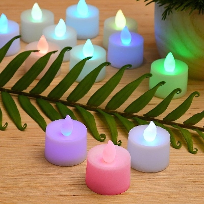 Picture of Dancing Tea Candles for Parties or Occasions (6 Pieces) - Candle