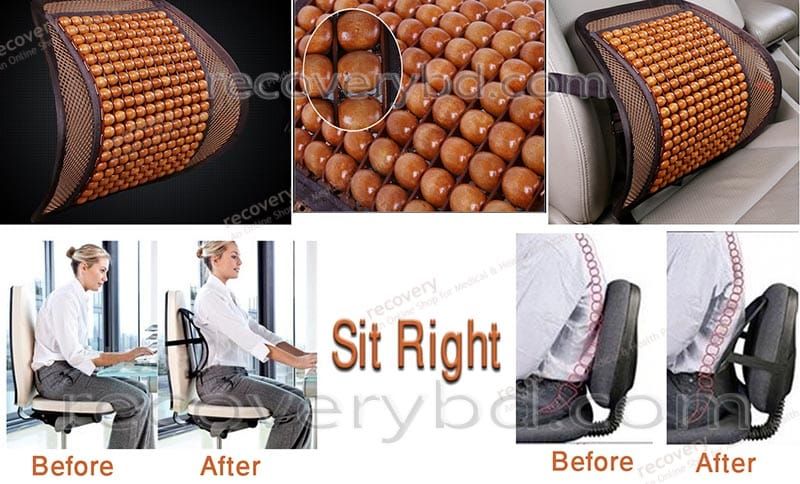 Picture of Wooden Sit Right Back Support for back pain relief (1 piece)