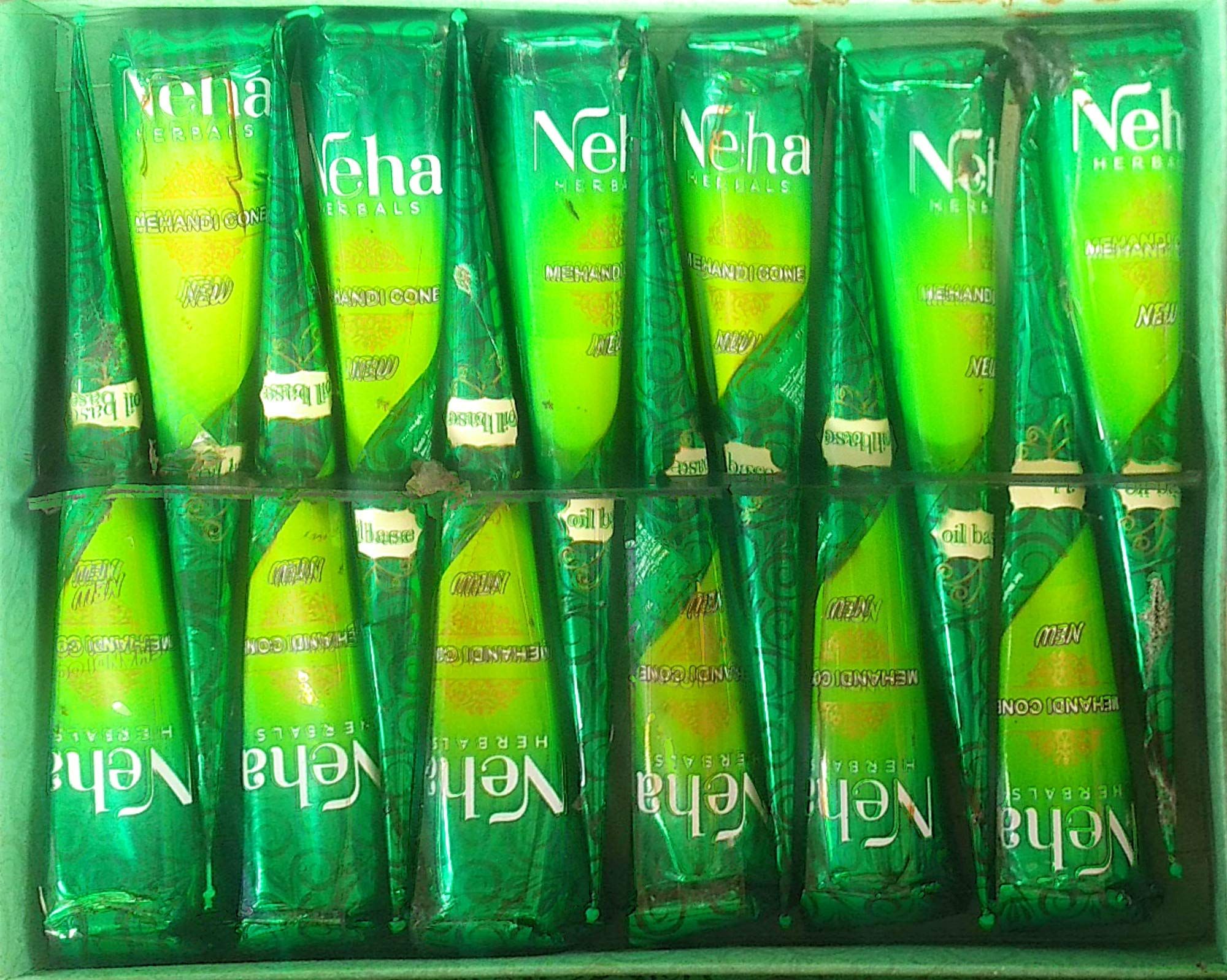 Picture of Neha Oil Based Green Mehedi 12 Pieces box