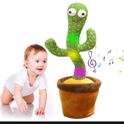 Picture of Dancing Cactus Talking Cactus Stuffed Plush Toy Electronic Toy with song plush for kids