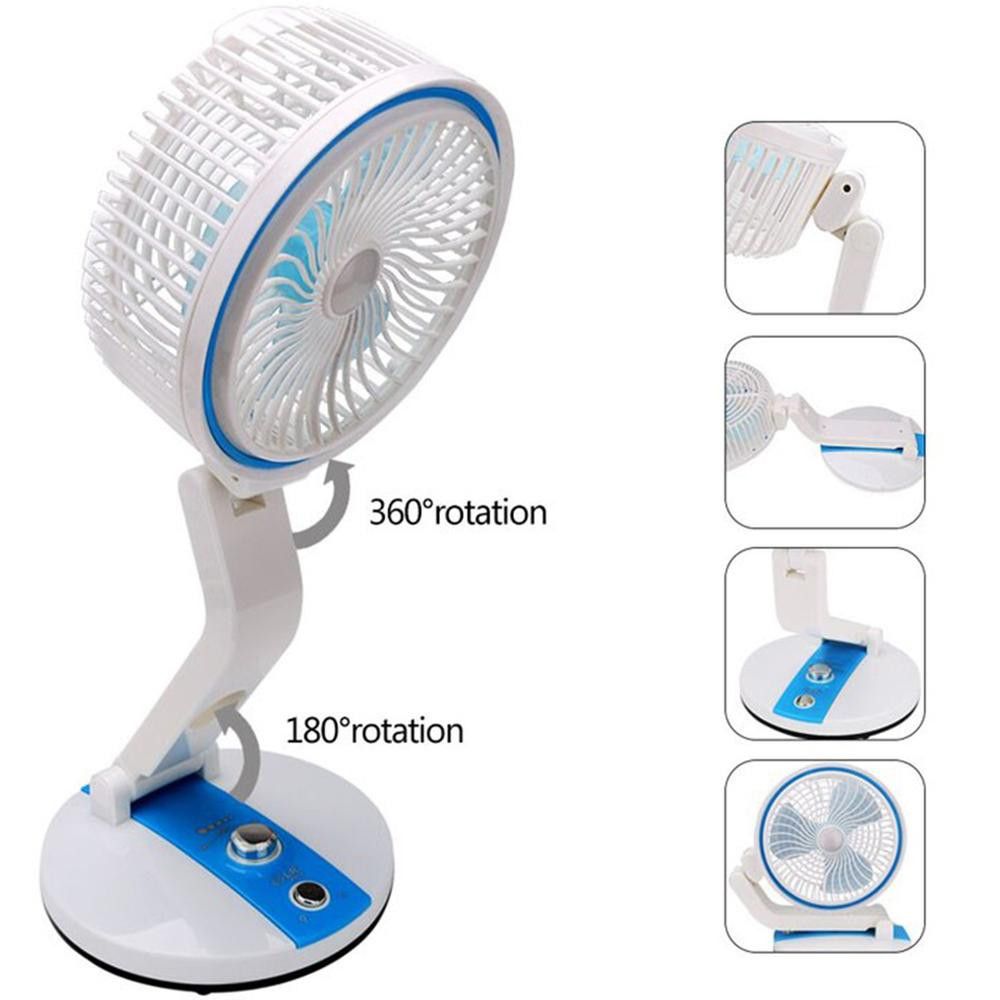 Picture of New Rechargeable Folding Table Fan with Led Light