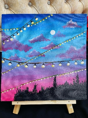 Picture of Hand Painted Art or Painting for Home Decor (10×10" size)