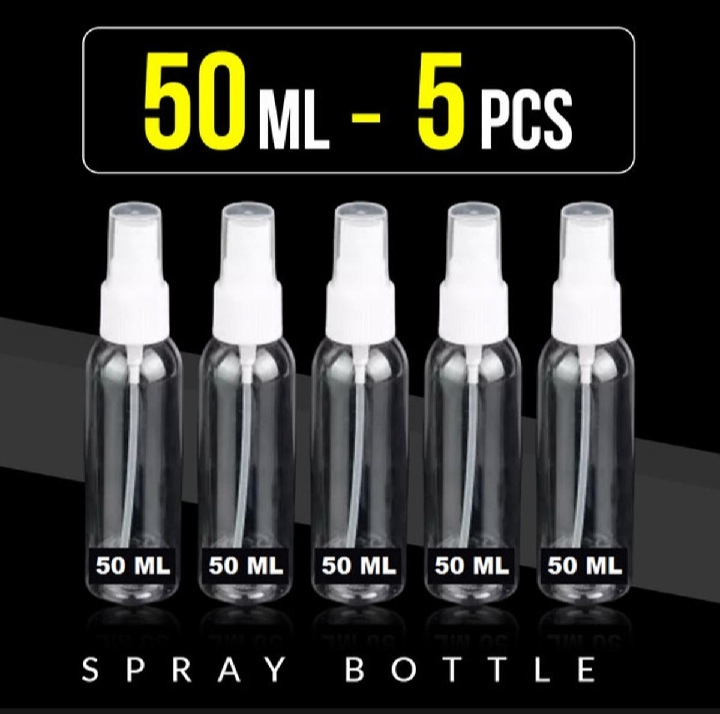 Picture of 5 Pieces 50 ml Plastic Spray Bottles (5 pieces)