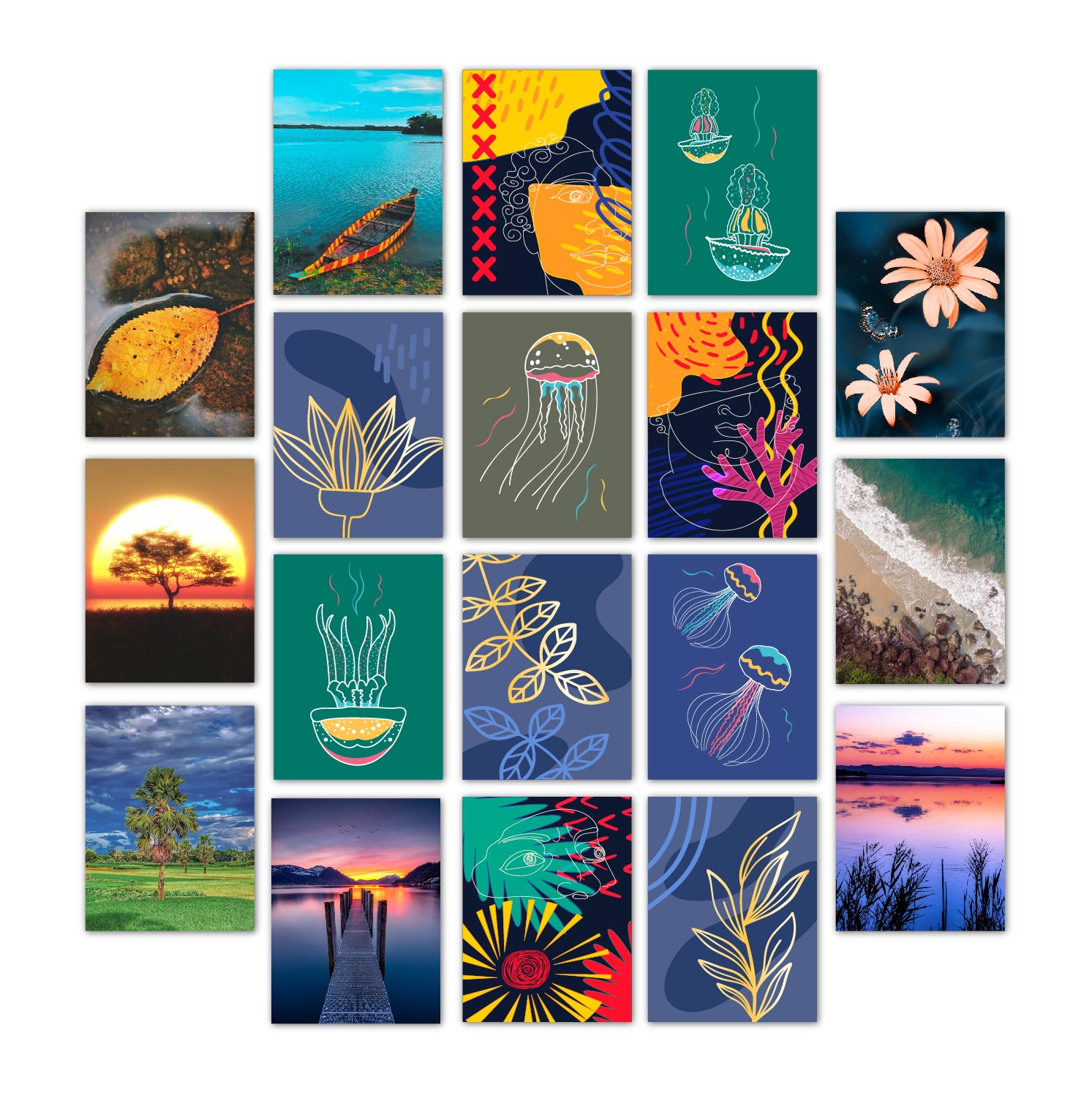 Picture of 18 Wallboard Home Canvas Wall Painting Picture Living Room or Bedroom