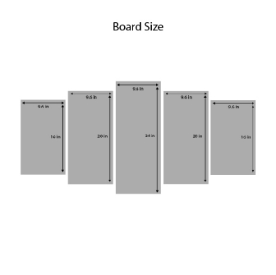 Picture of 5Pcs/Set Arabic Calligraphy Home Canvas Wall Painting Picture Living Room or Bedroom