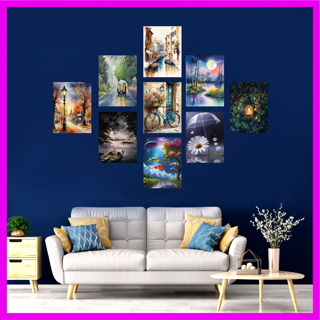 Picture of Flower Home Canvas Wall Painting Picture Living Room or Bedroom wallboard