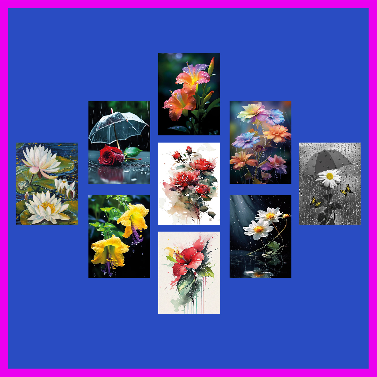 Picture of Flower Home Canvas Wall Painting Picture Living Room or Bedroom wallboard