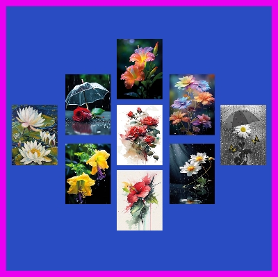 Picture of Flower Home Canvas Wall Painting Picture Living Room or Bedroom wallboard