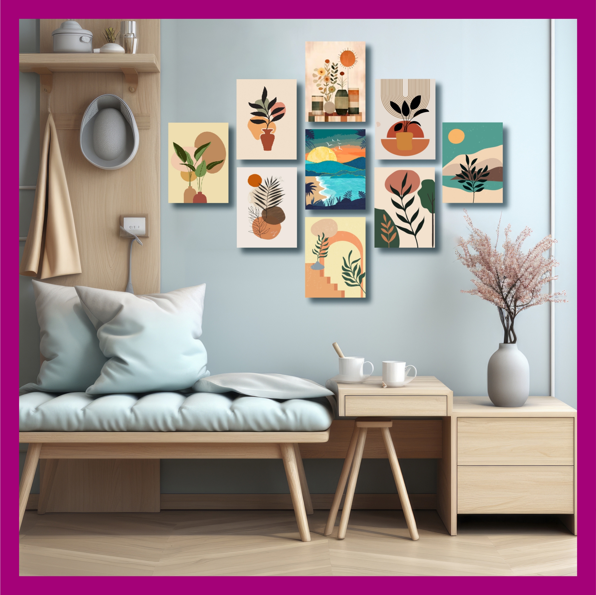 Picture of Most Unique Combo Wallboard 9 pcs set for Home Decoration. Wall Decoration for Home and Office