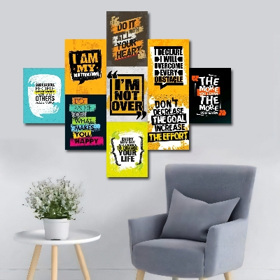 Picture of Motivational Quote Home Canvas Wall Canvas Painting Picture Living Room